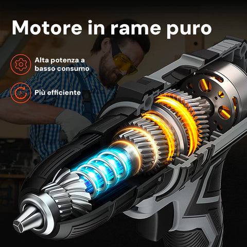 Bild-4-Kombo-Schlagbohrschrauber mit Lithium-Akku 20 V 1500 mAh EAN-8053340470097