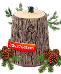 Bild-4-Nataluna-Weihnachtsbaumständer in Form eines natürlichen Baumstamms-33x27xh415cm-EAN-8051094888953