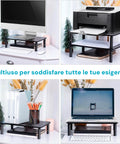 Bild-4-omega-verstellbarer-Monitorständer-für-den-Schreibtisch-aus-Kunststoff-und-Stahl-max-20-kg-EAN-8054134478640
