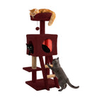 puppy lovers 92 cm hoher Kratzbaum für Katzen mit Schlafhöhle Leiter und Spielzeug EAN 8054806950597
