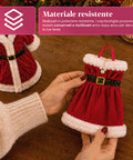 saint joy copri bottiglia natale set 2 pezzi cappotto e abito con cintura ean 8050043128423