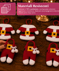 saint joy portaposate natalizi babbo natale set 6 pezzi in tnt e poliestere ean 8050043128065