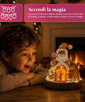 saint joy santa ginger decorazione natalizia babbo natale pan di zenzero santa ginger con luci led musica e porta apribile casetta luminosa in resina 206 cm ean 8050043127631