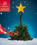 Bild-4-Saint Joy Christbaumspitze mit Stern und drehendem Schlitten-EAN-8050043127143