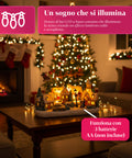 Saint Joy animiertes Weihnachtsdorf Frostvale mit LED Lichtern Musik und beweglichem Schlitten EAN 8050043127440