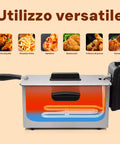 Tristar Fritteuse 3l aus Edelstahl 2000W mit Thermostat 130 190C silber EAN 8713016083739
