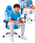 Nexor ergonomischer Gaming-Stuhl mit RGB-Beleuchtung und Massage-Lendenkissen, verstellbarer Bürosessel mit Fernbedienung EAN 8056819078855