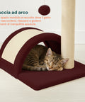 puppy lovers 50 cm hoher Kratzbaum für Katzen mit Sisalbogen und hängendem Spielzeug EAN 8054806950641