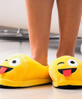 Bild-43-im-Fernsehen-gesehen-Hausschuhe-Slipper-Emoticon-Love-Kiss-Laugh-Cool-Wink-Größe-37-38-39-40-41-42-EAN-7569000733330