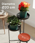 avilia home Blumentopfständer aus Eisen mit 3 Etagen 20 cm Pflanzenständer für den Innenbereich ean 8056819053227