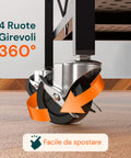 avilia home klappbares mobiles Regal mit 4 Ebenen und feststellbaren Schwenkrädern EAN 8052879010484