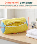 avilia home set 2 Wäschebeutel für Waschmaschine und Trockner aus Chenille für Schuhe und empfindliche Kleidungsstücke 30x20x15 cm kratzfester Schutz mit Reißverschluss ean 8052879011184
