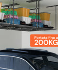 Avilia verstellbares Stahlregal für die Decke 183x91 cm Tragfähigkeit 200 kg EAN 8052879010149
