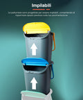 Bild-5-belli-e-forti-Set-3-stapelbare-Mülleimer-Mülltrennung-30l-EAN-8001499001587
