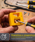 Daimann professionelles magnetisches Schraubendreher Set 43 teilig mit Koffer Schraubendreher Set mit Magnetisierer und Entmagnetisierer rutschfesten Bits und ergonomischem Griff EAN 8056590070451