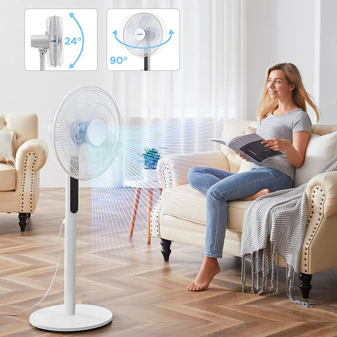 Bild-5-dcg-Standventilator-3-Geschwindigkeitsstufen-und-Timer-mit-Fernbedienung-45W-weiß-EAN-8052780964333