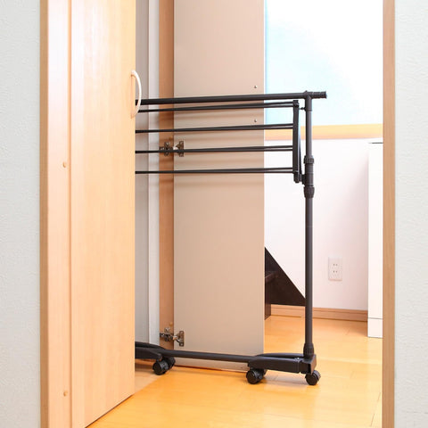 bild-5-five-simply-smart-verstellbarer-kleiderständer-mit-kleiderstange-und-rollen-145x41x160cm-ean-3560232667800