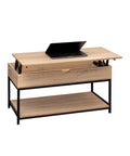 Bild-5-FIVE Simply Smart höhenverstellbarer Wohnzimmertisch aus Holz und Metall 95x51cm EAN-3560232580451