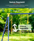 Bild-5-Garden-Friend-Metall-Schaukel-für-Kinder-mit-2-Sitzen-209x142x182cm-EAN-8023755045623