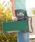 bild-5-innovagoods-klappbare-gartenbank-mit-tasche-für-gartenwerkzeuge-60x49x275cm-ean-8435527821616