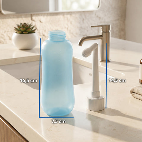 Keiki tragbares Wochenbett Bidet aus EVA 450 ml mit abgewinkelter 60 Grad Düse und Rückholfunktion EAN 8056590110126