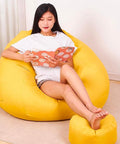 Bild-5-King-Collection-Sitzsack-aus-Nylon-65x62cm-gelb-EAN-8023755045937