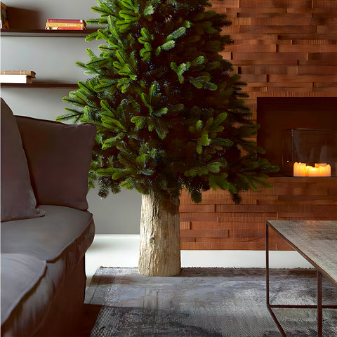Bild-5-Nataluna-Weihnachtsbaumständer in Form eines natürlichen Baumstamms-33x27xh415cm-EAN-8051094888953