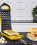 bild-5-princess-elektrisches-Waffeleisen-mit-Antihaftbeschichtung-rutschfesten-Füßen-700-W-gelb-EAN-8713016092069