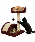 puppy lovers 50 cm hoher Kratzbaum für Katzen mit Sisalbogen und hängendem Spielzeug EAN 8054806950641