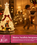saint joy albero di natale luminoso joytree con musica e animazione 360 luci led scena con orsetti e schiaccianoci doppia alimentazione usb 325 cm ean 8050043127648