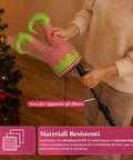 saint joy babbo natale incastrato nellalbero con gambe animate e musica ean 8050043128041