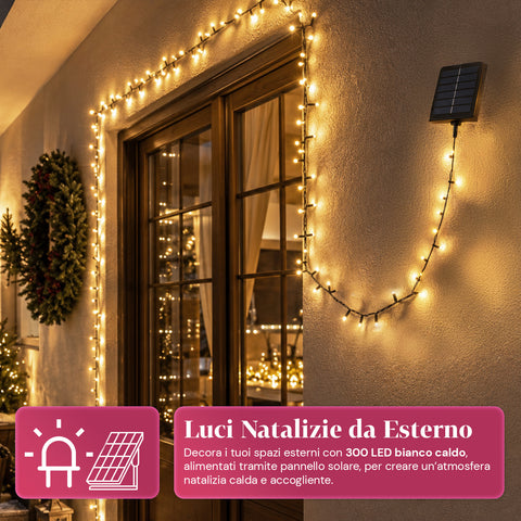 saint joy luci natalizie da esterno solari con telecomando 4 lunghezze ean 8050043128454