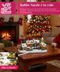 Saint Joy animiertes Weihnachtsdorf Frostvale mit LED Lichtern Musik und beweglichem Schlitten EAN 8050043127440