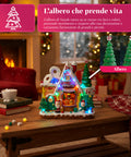 saint joy animiertes Weihnachtsdorf northlight mit LED-Lichtern Musik und drehbarem Baum EAN 8050043127457
