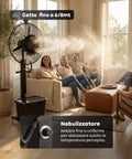 Wintem industrieller Vernebelungsventilator 230 W mit 65 cm Aluminiumflügeln 3 Oszillationsgeschwindigkeiten EAN 8056819040241