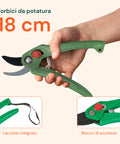zendea Gartenwerkzeugset 6-teilig mit Tasche 30x20x15 cm und Handschuhen komplett für den Außenbereich EAN 8015361456313