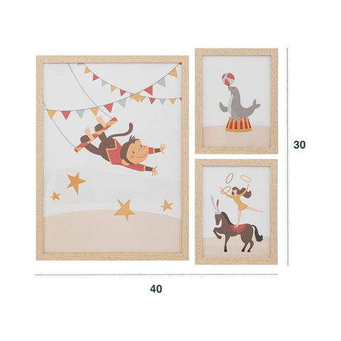 Bild-6-atmosphera-for-kids-set-3-Holz-Bilderrahmen-Zirkus-für-Kinder-EAN-3560232657504