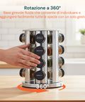 avilia home drehbarer Gewürzhalter 360 für die Küche mit 16 Gläsern inklusive EAN 8052879010859