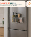 Avilia Home Set mit 2 magnetischen Mehrzweckkörben aus Stahl, platzsparender Gitter-Organizer ohne Bohren, maximale Tragkraft 5 kg EAN 8052879011979