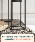 avilia home Set mit 2 Pflanzenhaltern mit Topf und Eisenstruktur modernes Design ean 8056819053234