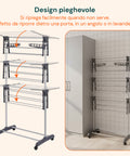 avilia home vertikaler Wäscheständer mit 3 Ebenen Rädern und ausziehbaren klappbaren Armen EAN 8052879010309