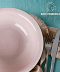 Bild-6-Avilia-Geschirrset-18-teilig-aus-Porzellan-Twist-Rosa-EAN-8056897155233