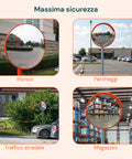 daimann Sicherheitsparabolspiegel 60 cm mit Befestigungsbügeln EAN 8056590070406