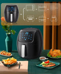 Bild-6-dpm-digitale-Heißluftfritteuse-8-Programme-und-Timer-8-l-1800-W-schwarz-EAN-8058045252283
