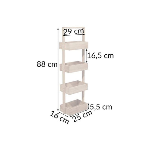 Bild-6-five-simply-smart-Schrank-mit-4-Körben-aus-Bambus-28x16x88cm-EAN-3560237160207