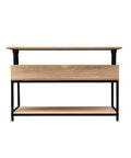 Bild-6-FIVE Simply Smart höhenverstellbarer Wohnzimmertisch aus Holz und Metall 95x51cm EAN-3560232580451