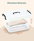 Garden Friend platzsparende Aufbewahrungsbox 65l mit Deckel Rollen und hermetischem Verschluss EAN 8023755054168