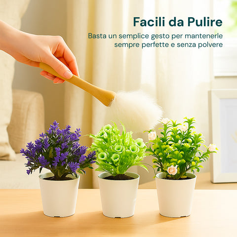Garden Friend Set aus 3 künstlichen Zimmerpflanzen mit modernen Töpfen für Haus oder Büro EAN 8023755068431