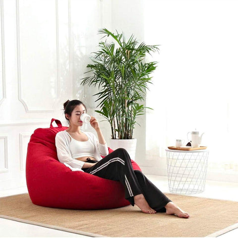 Bild-6-King-Collection-Sitzsack-aus-Nylon-65x62cm-rot-EAN-8023755045944