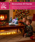 Saint Joy animiertes Weihnachtsdorf Glimmerpine mit LED Lichtern Musik und beweglicher Bahn EAN 8050043127464